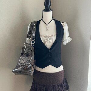 Forever 21 Women's Black Gilet